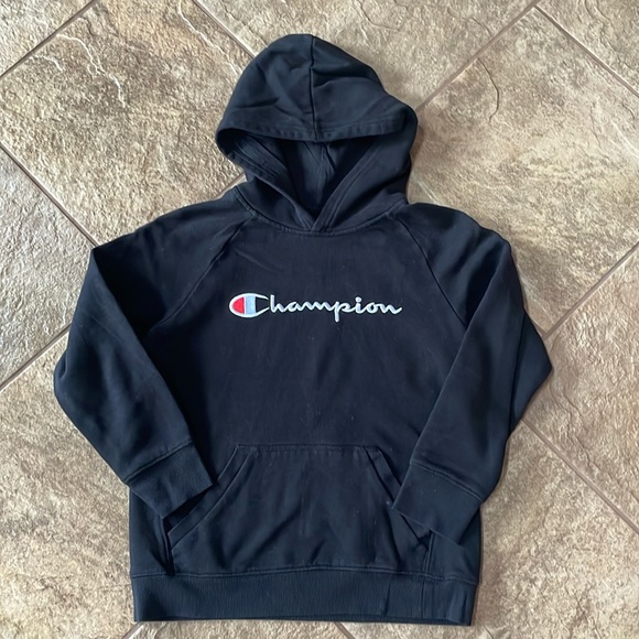 Champion Other - + CHAMPION + Black Hooded Sweatshirt